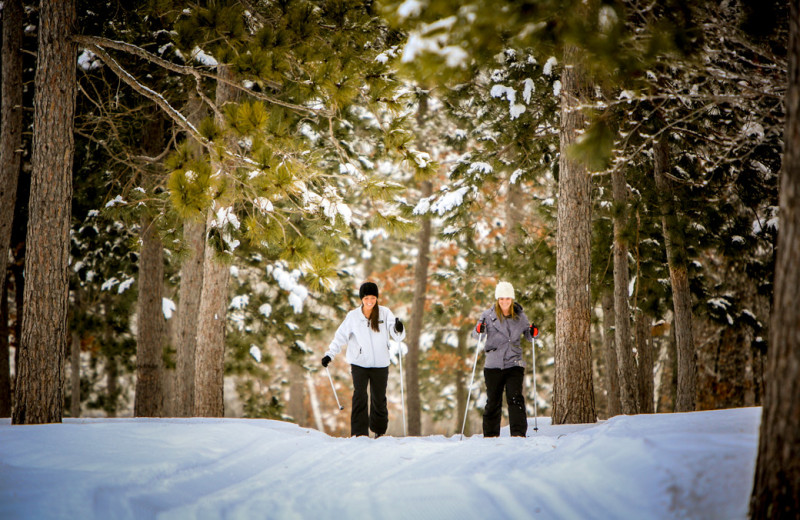 Skiing at Grand View Lodge.
