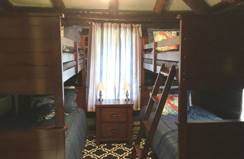 Rental bunk beds at Vacation Cottages.