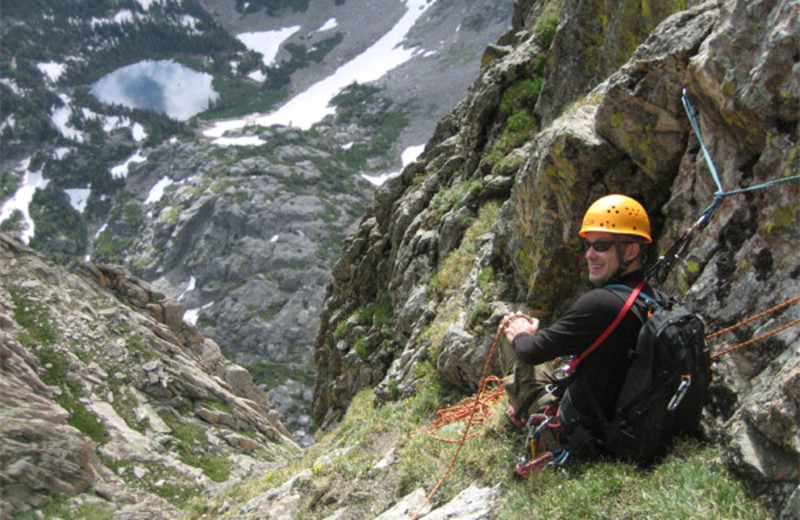 Mountain climbing at McGregor Mountain Lodge.