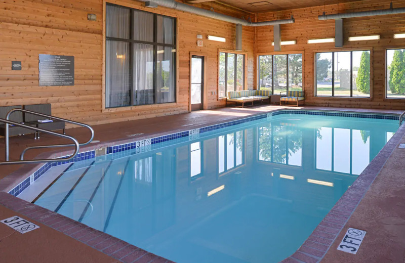 Indoor pool at Hampton Inn 