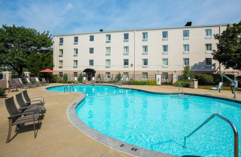 Outdoor pool at Comfort Inn St. Louis - Westport.