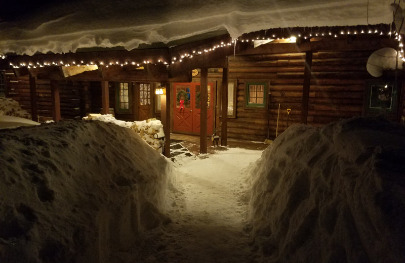 Cabin exterior at The Home Ranch.