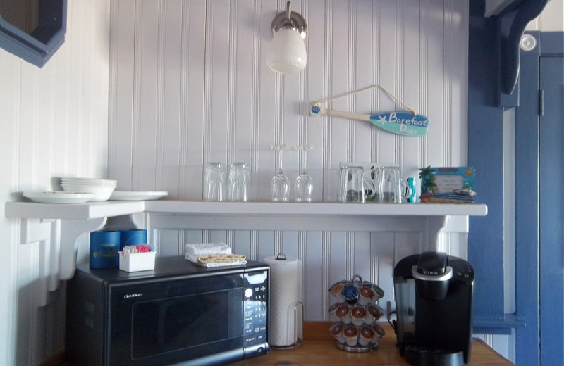 Suite Kitchen Area at Amelia Oceanfront Bed & Breakfast