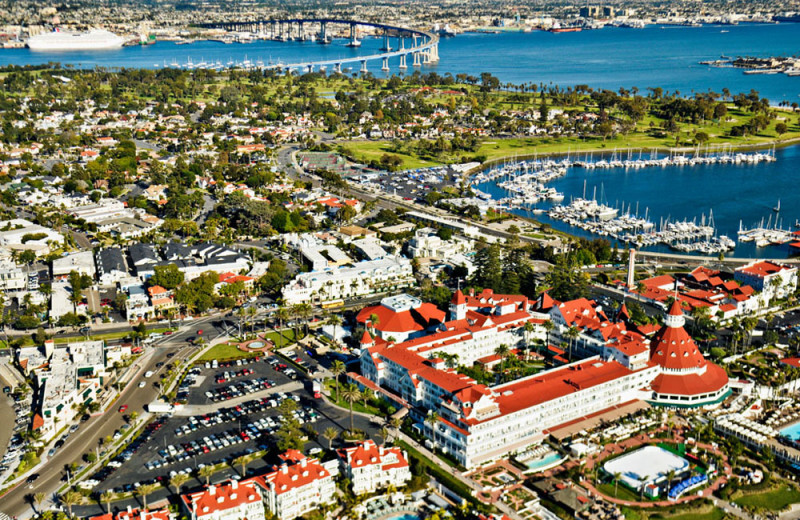 Aerial View of the Coronado Beach Resort