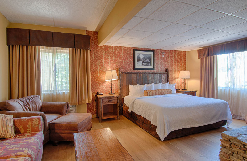 Guest room at Old Creek Lodge.