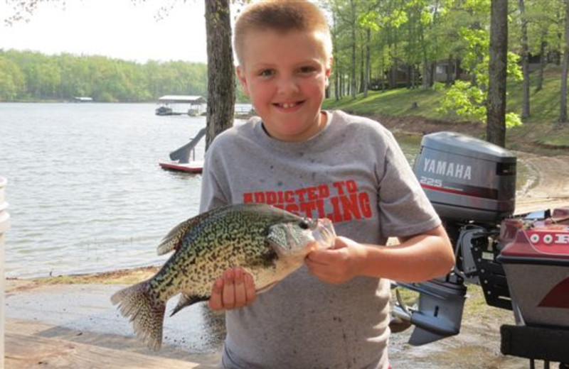 Fishing at Shawnee Bay Resort.