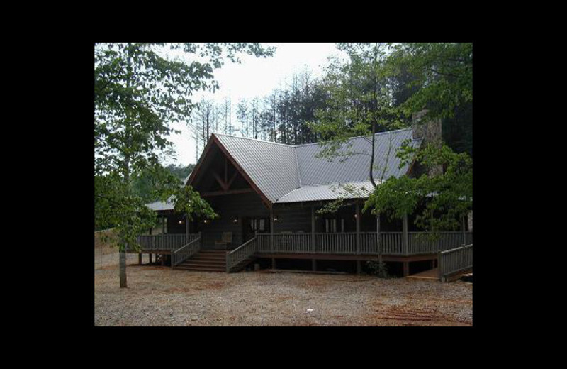 Cabin exterior at Twin Rivers Resort.