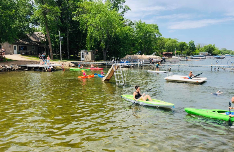 Kayaking at Vacationland Resort.