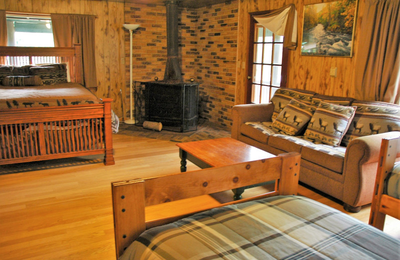 Guest room at Gwin's Lodge & Kenai Peninsula Charter Booking Service.