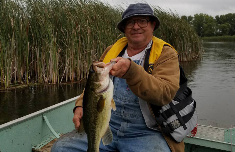 Fishing at Whispering Waters Resort.