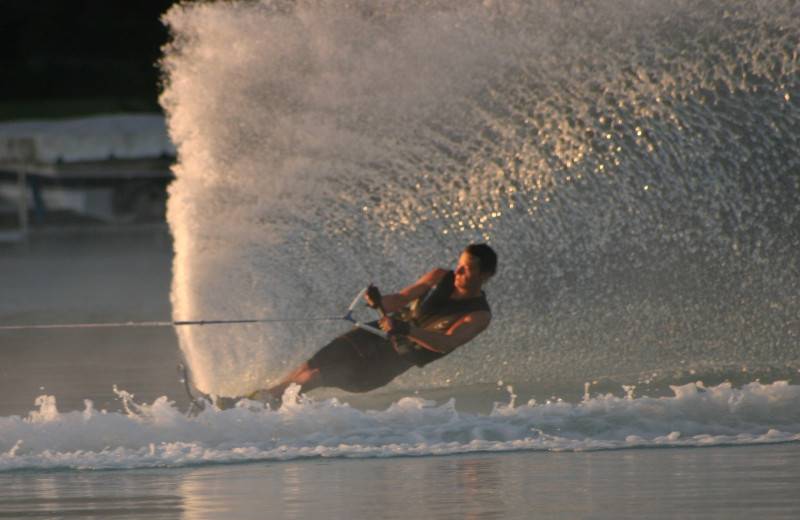 Water skiing at White Birch Lodge.