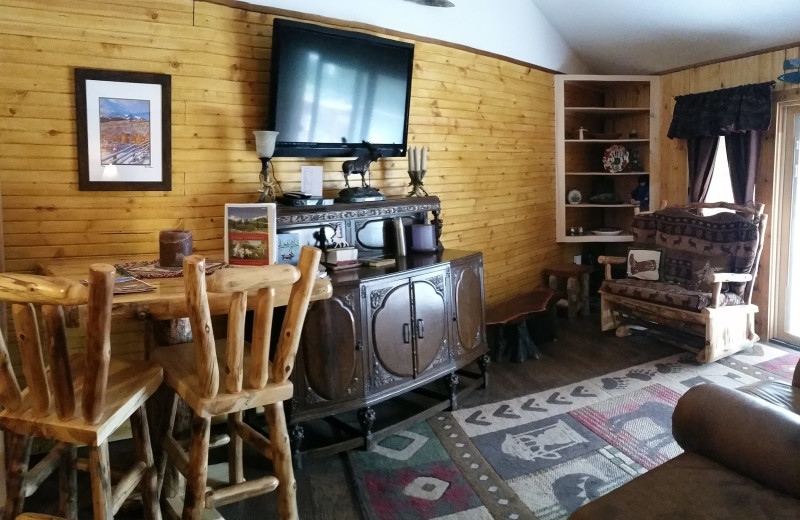 Guest room at The North Face Lodge.