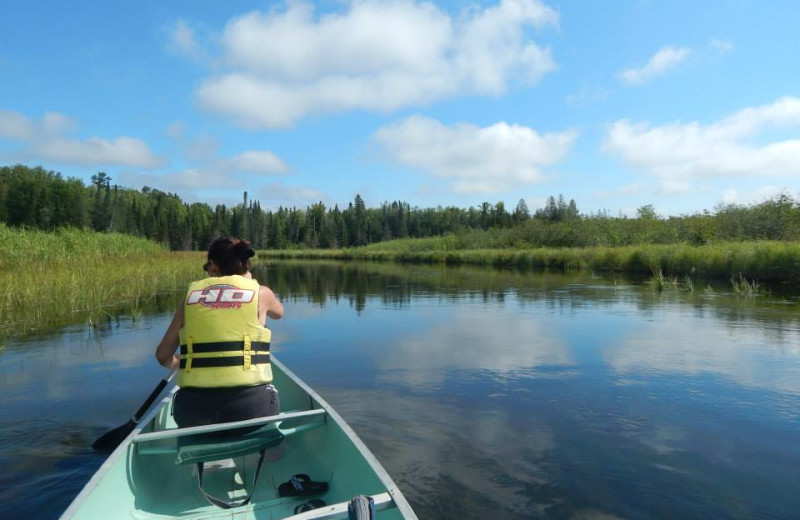 Canoeing at Timber Trails Resort.