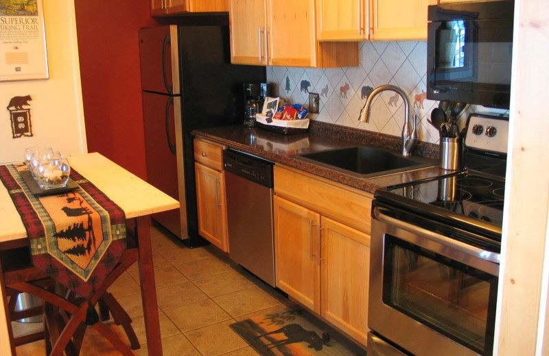 Guest kitchen at Chateau LeVeaux.