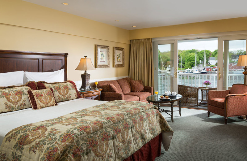 Guest room at Grand Harbor Inn.