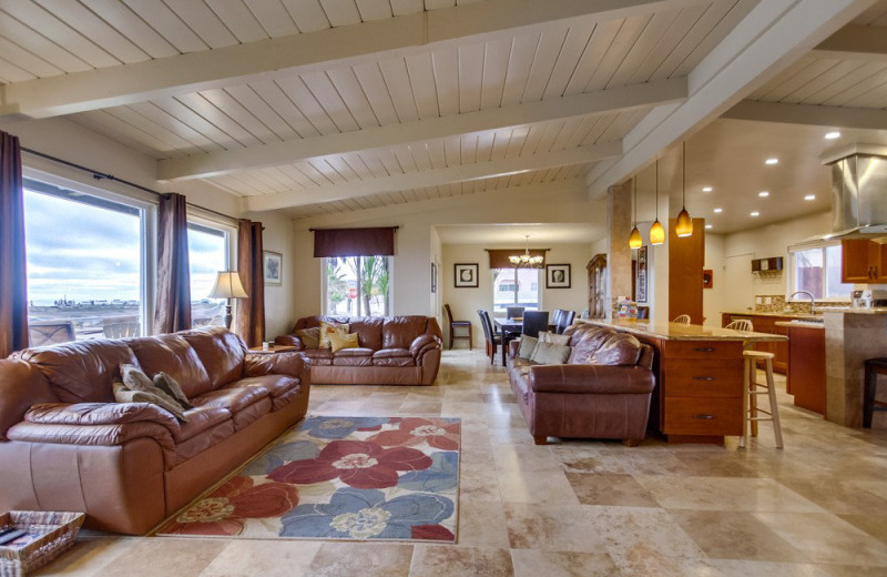 Rental living room at Cal Vacation Homes.