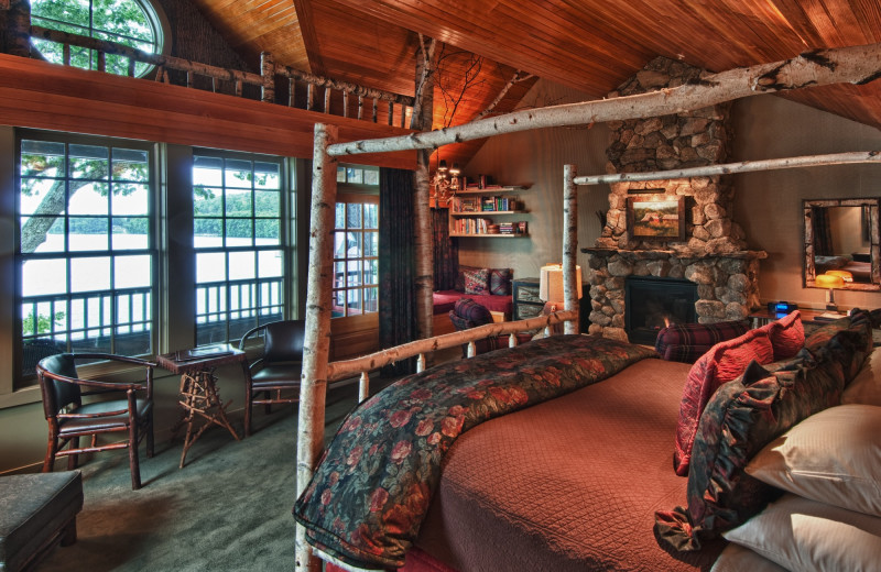 Guest room at Mill Falls at the Lake.