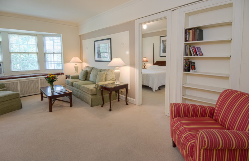 Guest room at The Homestead.