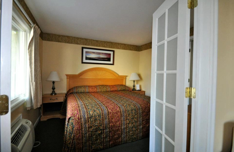 Guest bedroom at Marine Village Resort.