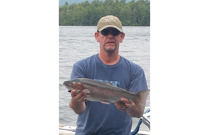 Fishing at Cottage Place on Squam Lake.