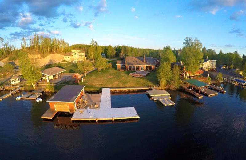 Aerial view of Alaska Sunset View Resort.