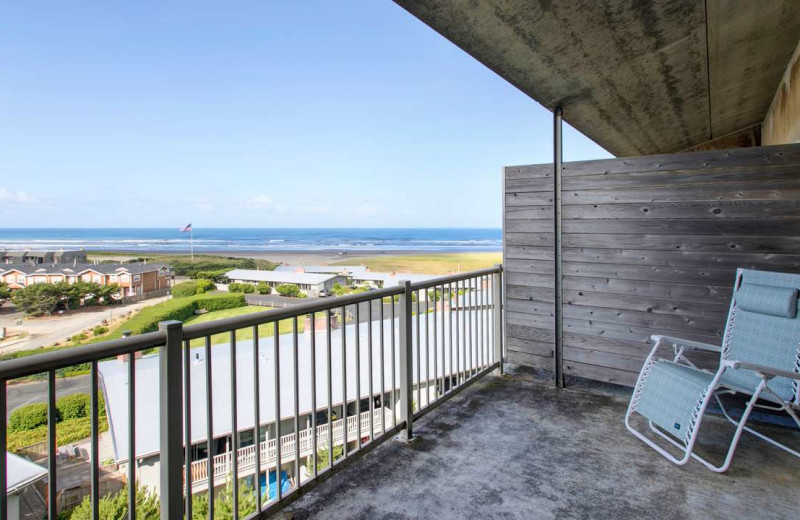 Rental balcony at Gearhart by the Sea.