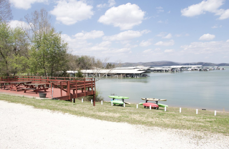 Beach at Tanglewood Lodge.