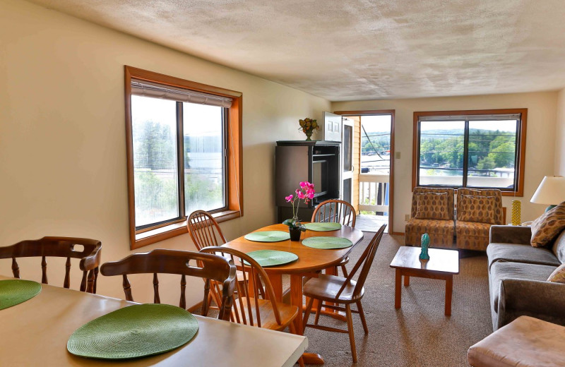Guest living room at Naswa Resort.