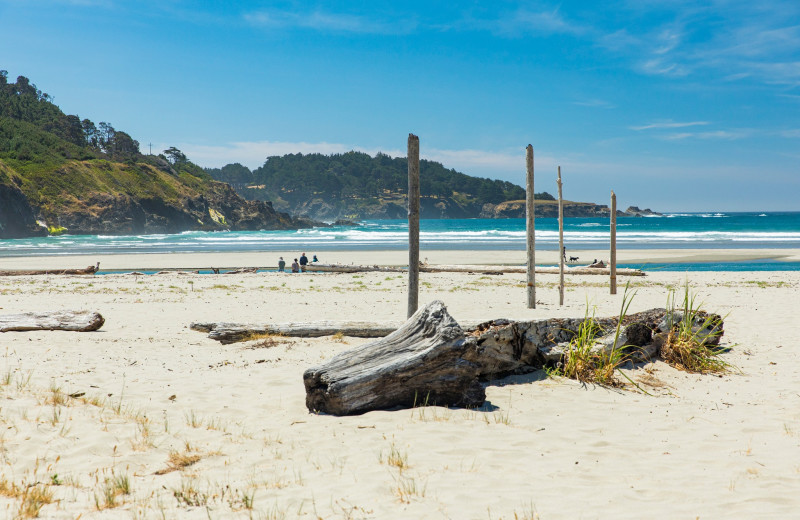 Beach at Alegria Oceanfront Inn & Cottages.