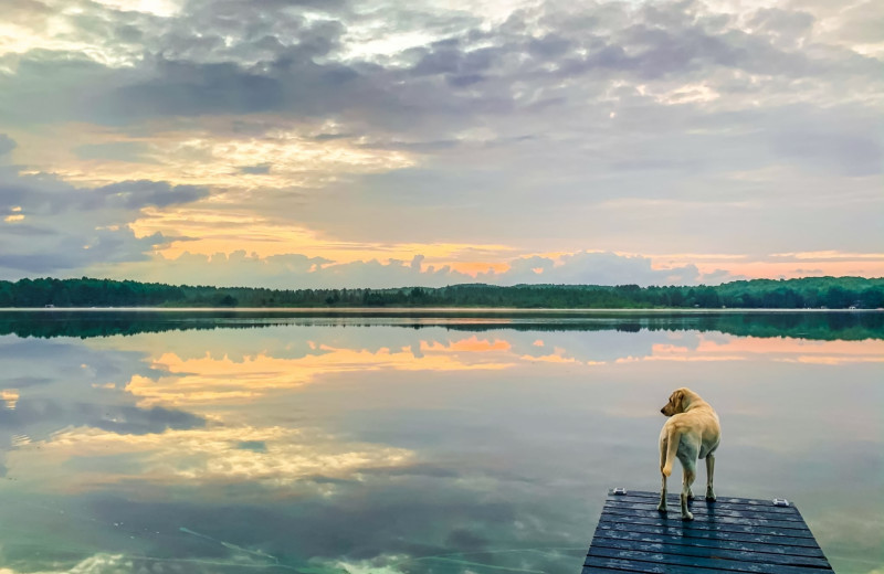 Lake at Pitlik's Sand Beach Resort.