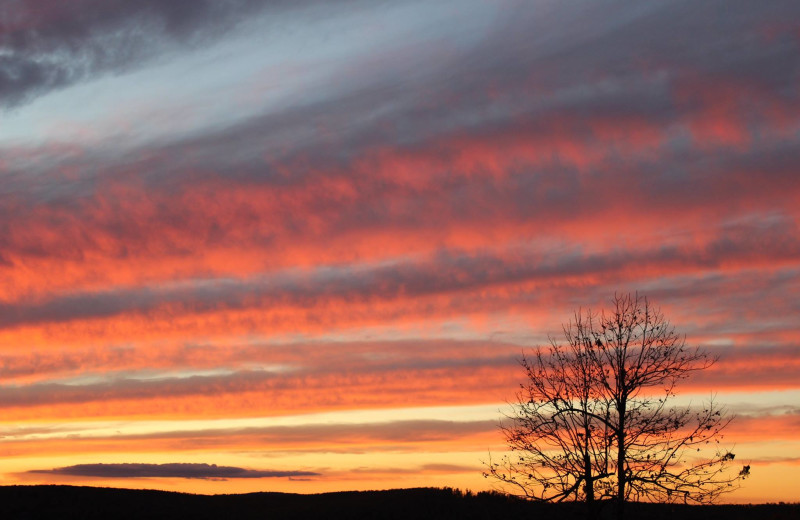 Sunset at Saddleback Lodge.