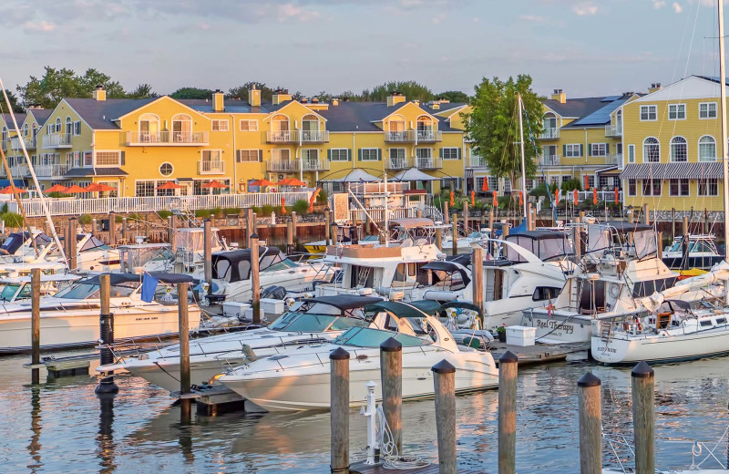 Exterior view of Saybrook Point Inn & Spa.