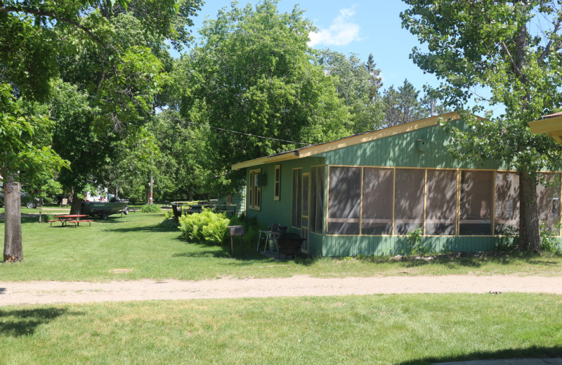 Cabin exterior at Four Seasons Resort.