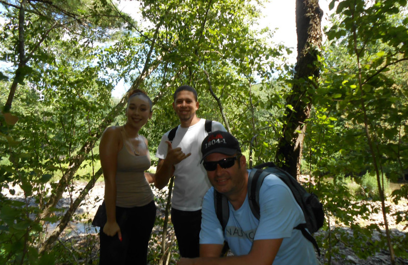 Hiking at Cold Spring Lodge.