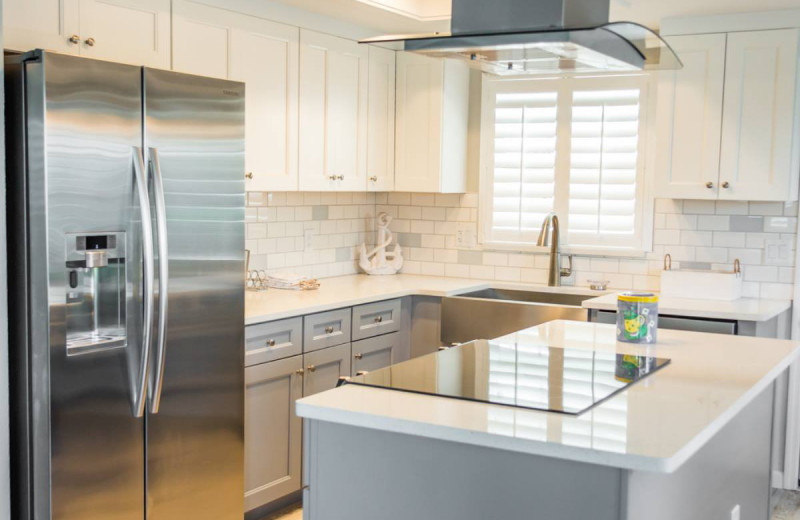 Guest kitchen at Island House Beach Resort.