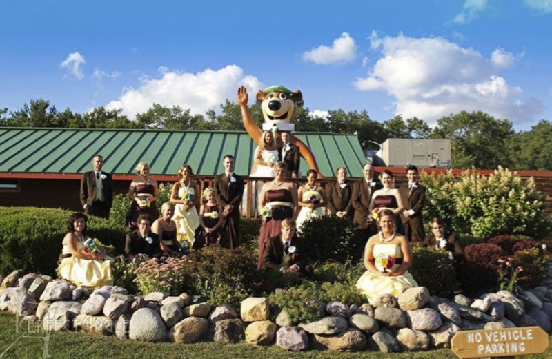 Wedding at Yogi Bear's Jellystone Park Warrens.