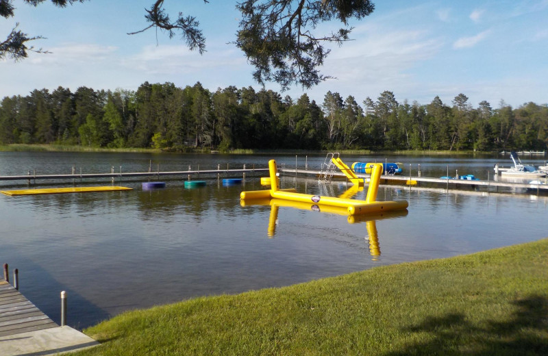 Beach at Towering Pines Resort.