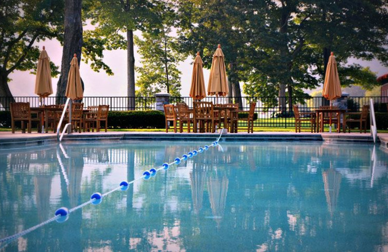 Outdoor pool at The Otesaga Resort Hotel.