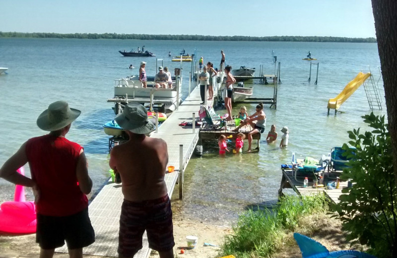 Beach at Woodlawn Resort.