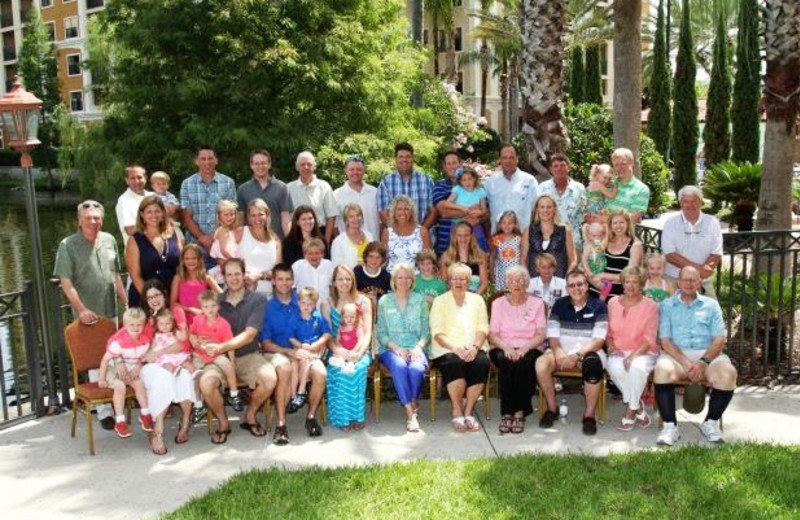 Family reunion at Floridays Resort Orlando.