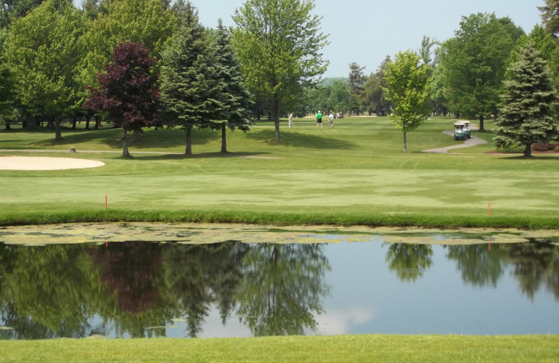 Golf course at Fairway Suites.