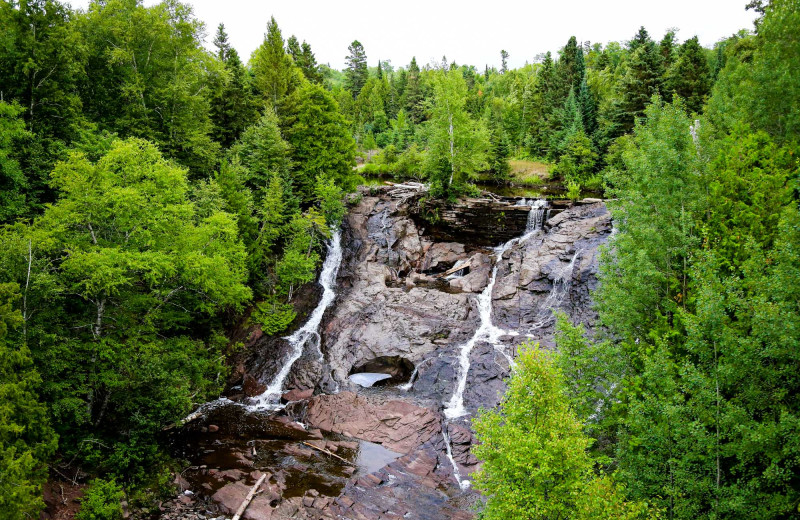 Waterfalls at Wilderness Resort Cabins & Campground.