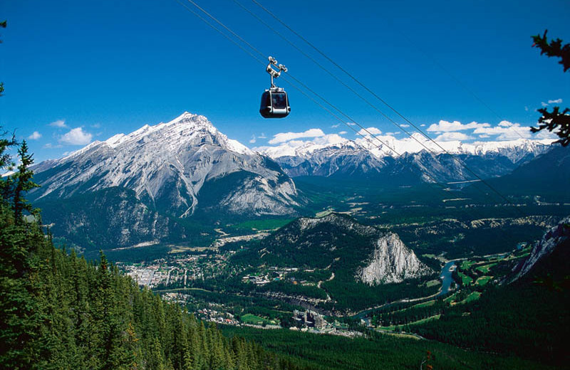Banff Gondola near Johnston Canyon Resort.