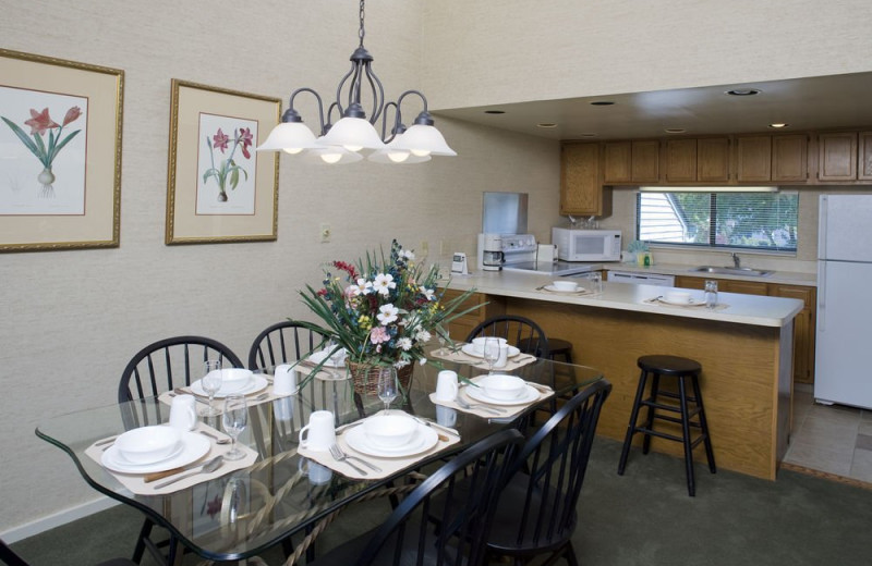 Guest kitchen at Fernwood Resort.