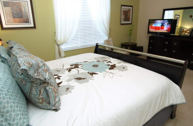 Rental bedroom at Casiola Vacation Homes.