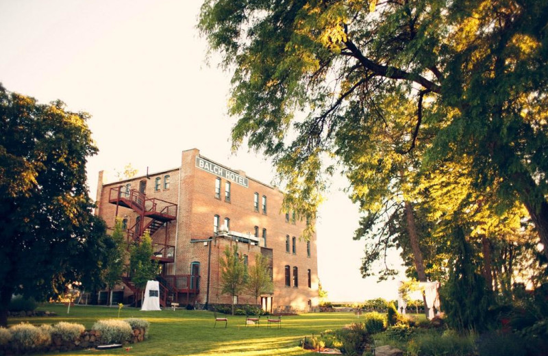 Exterior view of Balch Hotel.