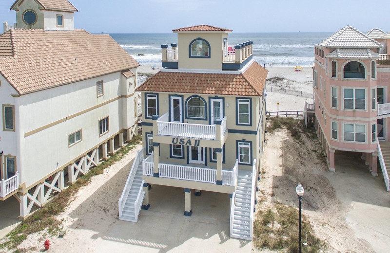 Rental exterior at Sunset Properties.