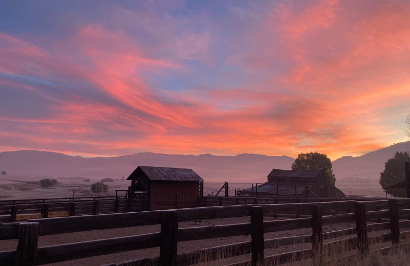 Sunset at Rankin Ranch.