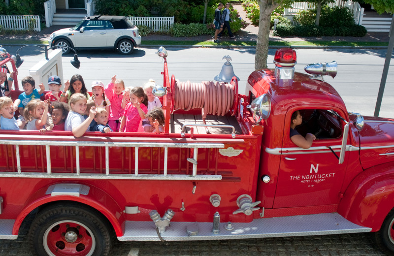 Fire truck at The Nantucket Hotel and Resort.