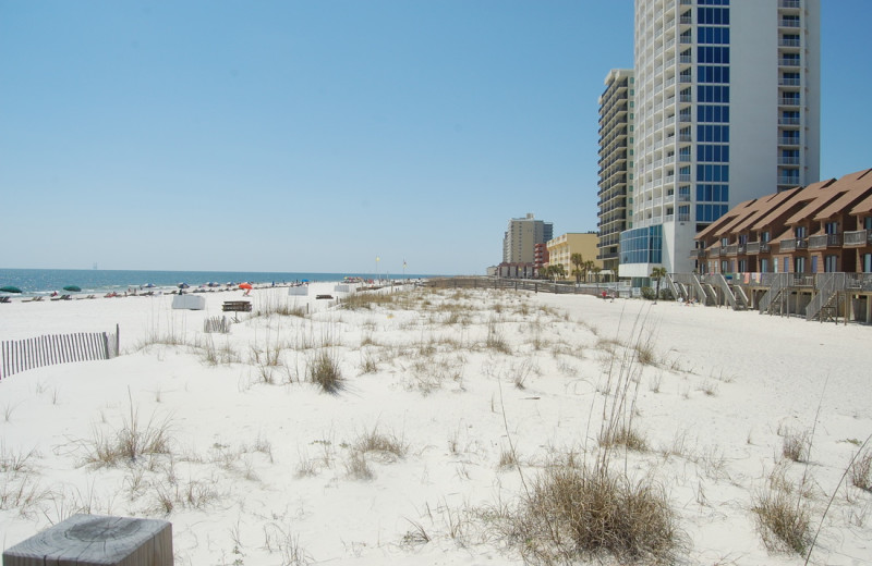 Beach at Southern Shores Beach Resort.
